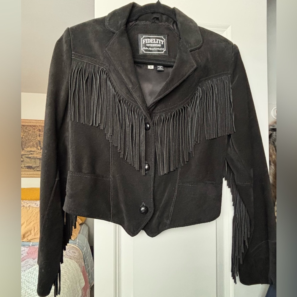 Suede Fringe Jacket